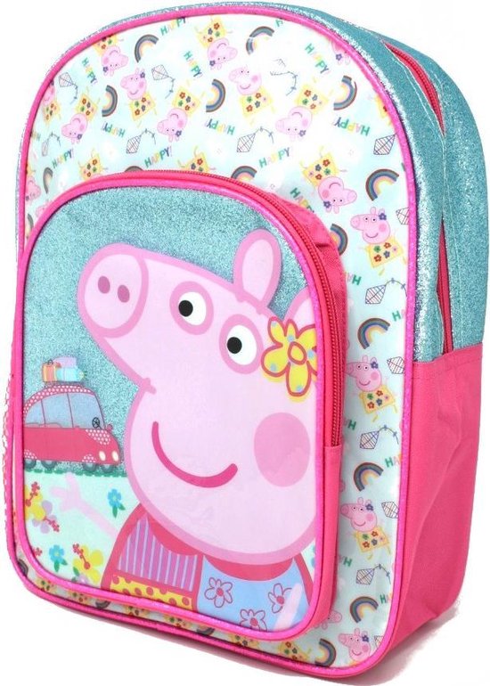 PEPPA PIG Glitter Happy Rainbow Rugzak Rugtas School Tas 3 6 Jaar