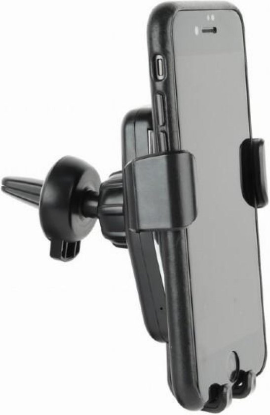 Telefoonhouder Auto - Telefoon statief met Draadloos Opladen (10W Snellader  Zwart) | bol.com
