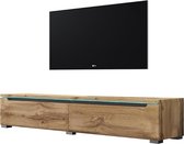 Maison’s TV meubel – TV Kast – Swift – Bruin – Gesloten compartimenten – LED  – 180x26x33