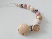 Speenkoord - Just Cute - roze - goud - luipaard - meisje - kraam cadeau - Jade