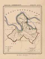 Historische kaart, plattegrond van gemeente Megen in Noord Brabant uit 1867 door Kuyper van Kaartcadeau.com