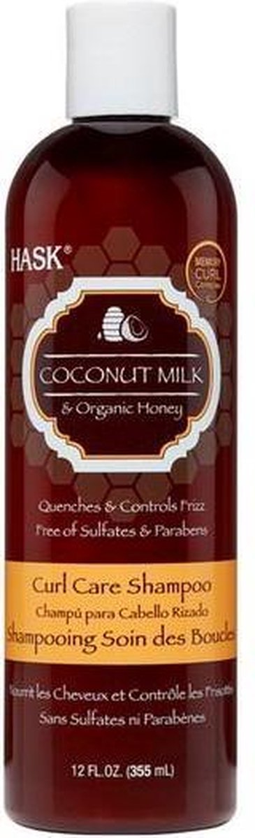 Hask Shampooing soin des boucles au lait de coco et au miel 355 ml | bol.com