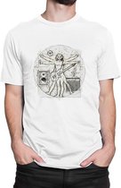 Da Vinci rocks - T-shirt - Heren - Maat XL - Wit