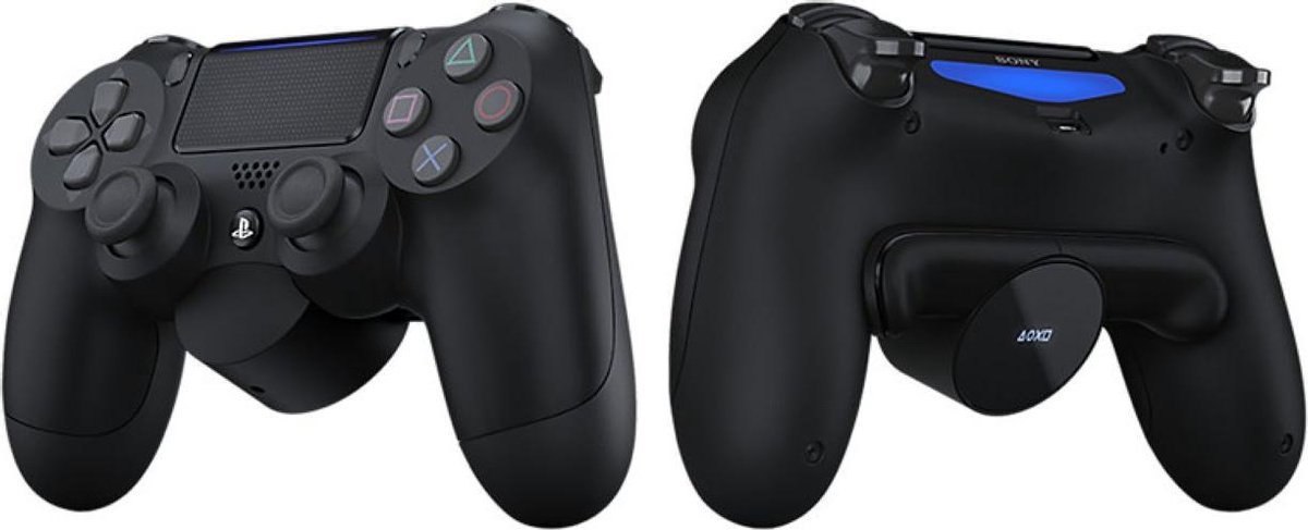 Back Button attachment - Voor de Playstation 4 (PS4) Dualshock 4 Controller - LED Scherm -Verstelbaar - Extra knoppen - Back pedals