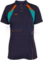 RSL T-shirt Badminton Tennis Blauw/Oranje Dames maat L