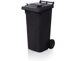 Kunststof Kliko Afval Rolcontainer Mini container - 120 liter - Grijs