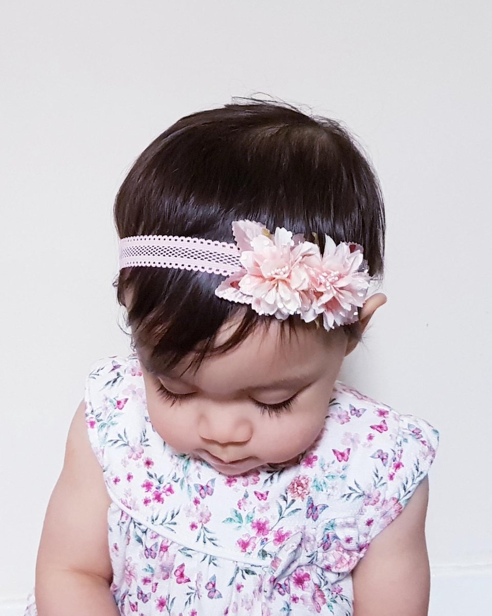 Poshy Petals Exotische Anjers Haarband Set van 2 voor Meisjes/Baby's
