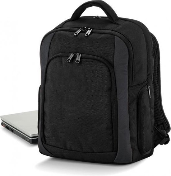Laptop backpack zwart 23L
