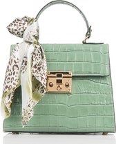 Firenze Leren Handtas Croco Print