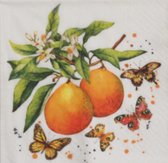 Servetten Fruity Butterflies 25 x 25 cm