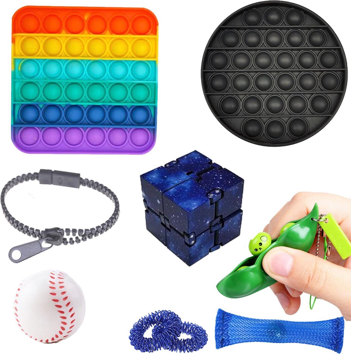 Fidget toys pakket 9 stuks