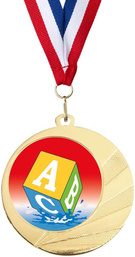 Medaille zwemdiploma A / cadeau zwemdiploma A