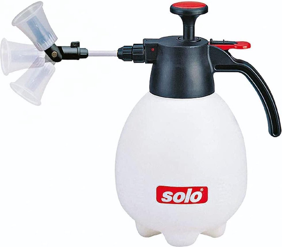 Solo 401 1 Litre Pressure Sprayer with Rotating Spray Head with Robust FKM Seals, Spray Device for Garden, Balcony and Household 18 x 12 x 23 cm, White