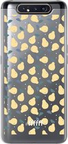 6F hoesje - geschikt voor Samsung Galaxy A80 -  Transparant TPU Case - Pears #ffffff