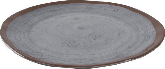 Bo-Camp - Ontbijtbord - Halo - 4 Stuks - Melamine - Grijs van Bo-Camp — afbeelding 2