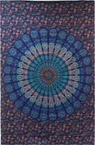 Tenture murale coton Mandala - 130x200 cm - Décoration murale - Couverture de pique-nique