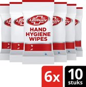 Bol.com Lifebuoy Hygiene Hand Wipes - 6 x 10 stuks - Voordeelverpakking aanbieding