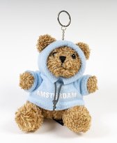 Memoriez Teddybeer sleutelhanger met blauwe trui