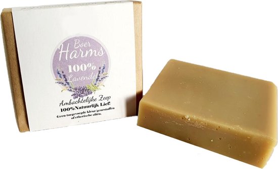 Shampoo bar - Boer Harms Lavendel zeep - - Biologische ingrediënten - ... bol.com