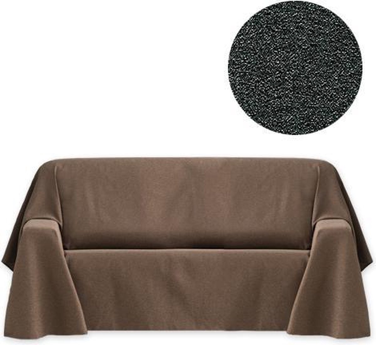 Belmarti® Plaid Banes 180x270cm Grijs - Luxe Jaquard stof - Blijft uitstekend liggen op je bank - 50% katoen en 50% polyester - Premium kwaliteit uit Europa