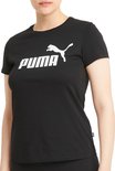 Zwart PUMA T-shirt met korte mouwen en wit PUMA logo op de borst.