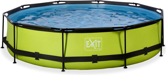 EXIT Lime zwembad ø360x76cm met filterpomp - groen