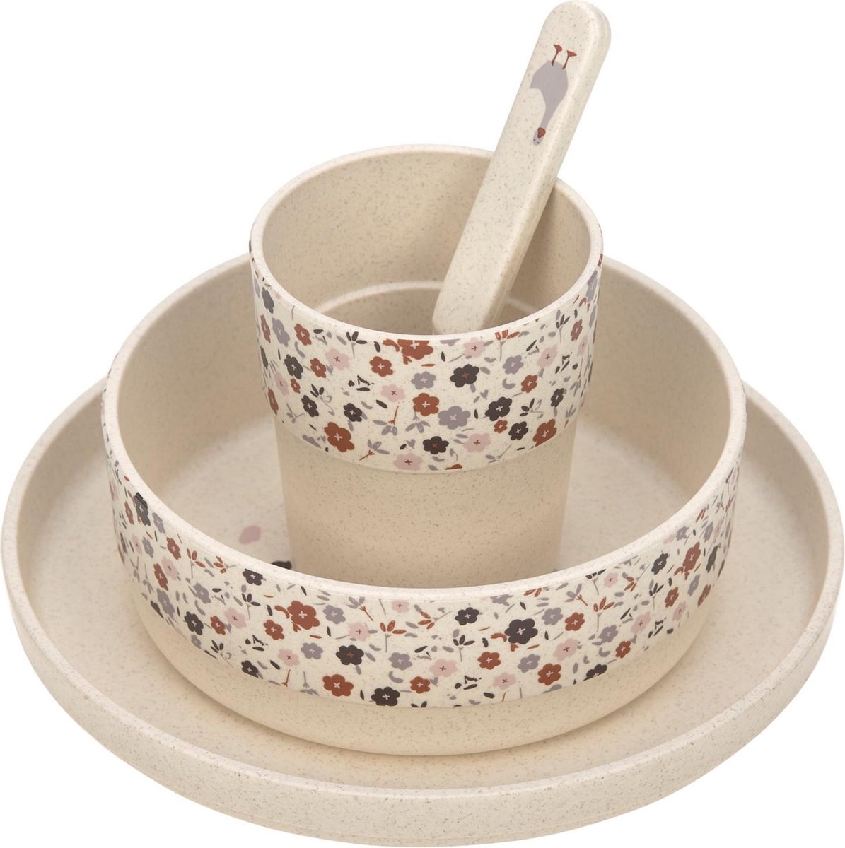 Laessig Tiny Farmer Sheep / Goose Dinerset Naturel