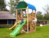 Speeltoren Hout • Jungle Farm 2 slides