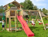 Speeltoestel met Glijbaan en Schommel • Chalet 2-Swing Module 220