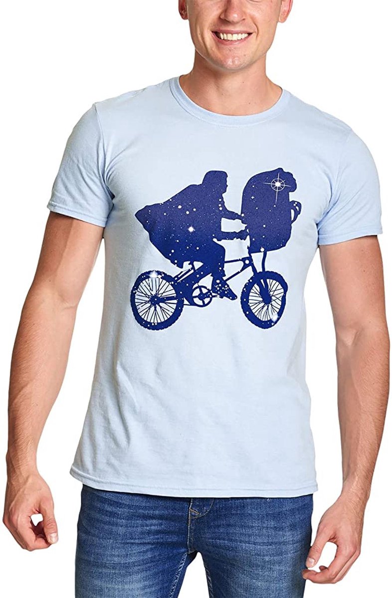 E.T. Men T-Shirt Starry Night Rider - S