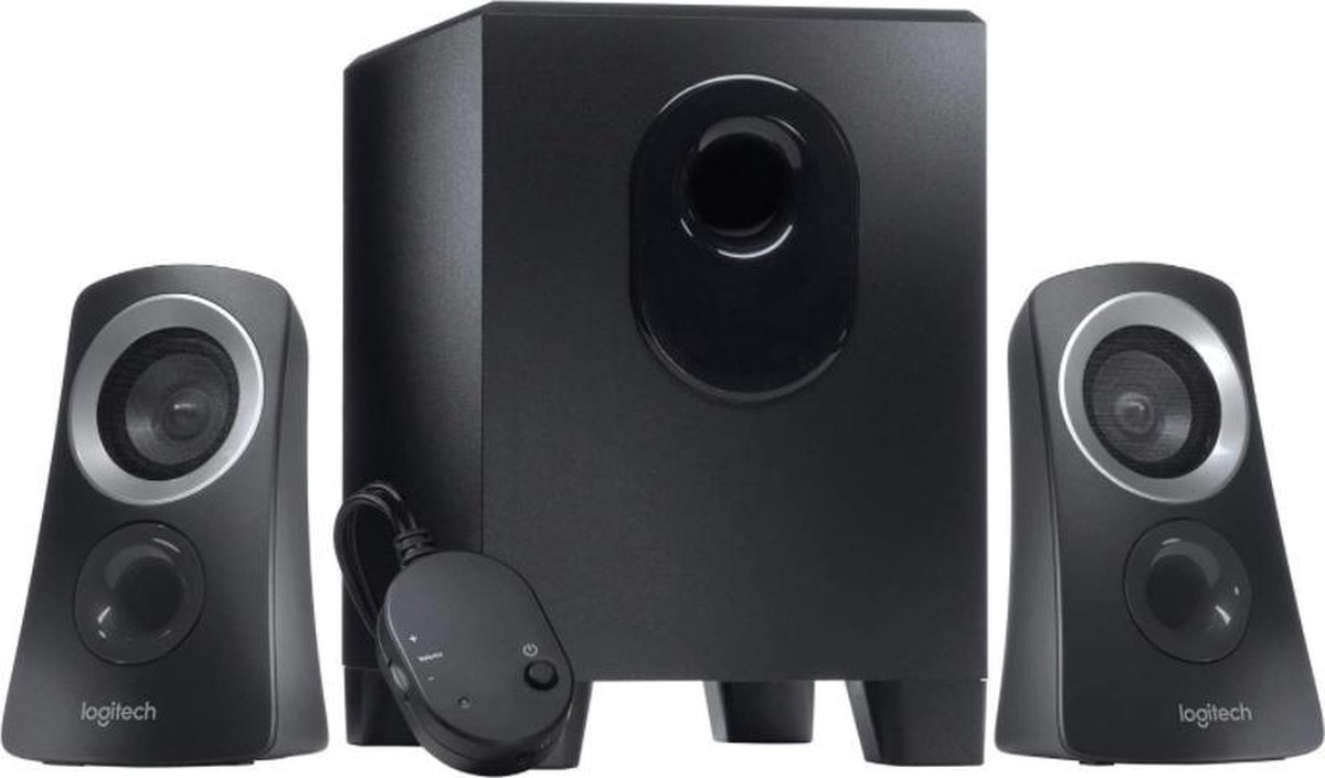 Logitech Z313 Subwoofer Speaker aansluiting PC/Laptop