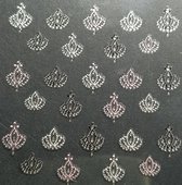 Nail Art Stickers - Nagel Stickers - Korneliya 3D Nail Jewels - NJ09 Pink - White - Black