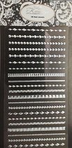 Nail Art Stickers - Nagel Stickers - Korneliya 3D Nail Jewels XL - XL09 Studs Silver