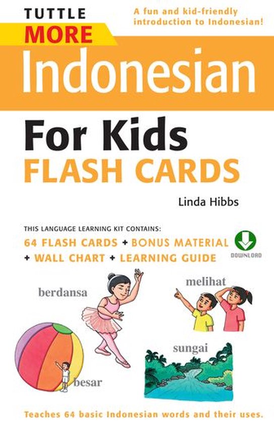 Tuttle More Indonesian for Kids Flash Cards - cover