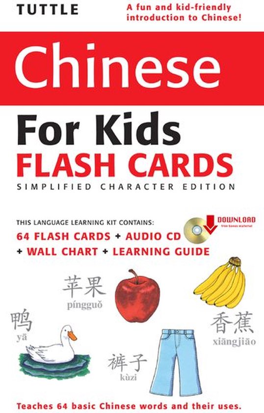 Tuttle Chinese for Kids Flash Cards Kit Vol 1 Simplified Cha ... - cover