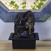 Boeddha Saoun - fontein -interieur - fontein voor binnen - relaxeer - zen - waterornament - cadeau - geschenk - relatiegeschenk - origineel - lente - zomer - lentecollectie - zomercollectie - afkoeling – koelte