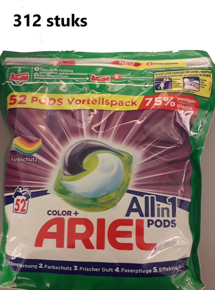 Ariel Pods - Color - Jaarbox 312 stuks