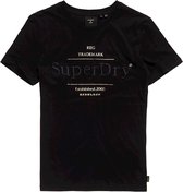Super Dry Established Tee dames sportshirt zwart