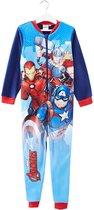 Avengers onesie - maat 104 - blauw - Marvel huispak