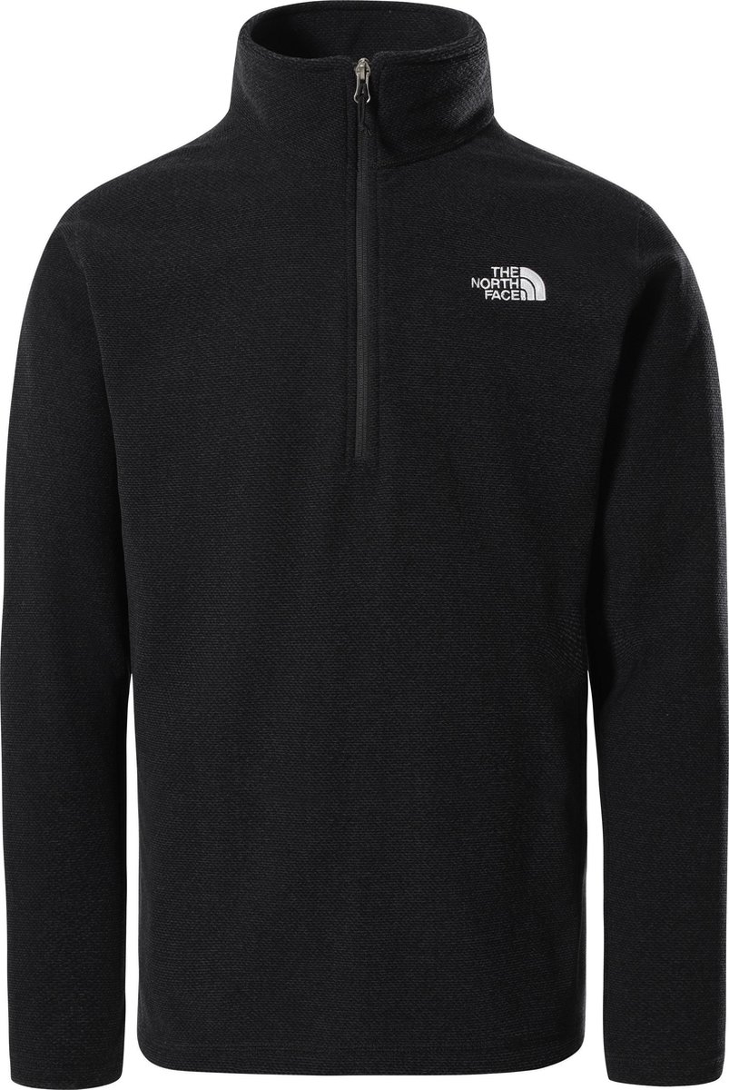 The North Face Textured Cap Rock 1/4 Zip Heren Vest Zwart