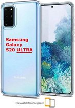 Nieuwetelefoonhoesjes.nl / Samsung Galaxy S20 Ultra Transparant siliconen hoesje * LET OP JUISTE MODEL *