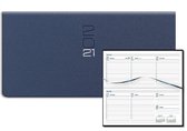 Castelli agenda H31 2021 - zakagenda - Genua Matra - klein formaat met 1 week op 2 pagina's - liggend - grijs