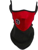 BikerVibes | Fiets Gezichtsmasker | Bandana | Gezichtsmasker | Winddicht Stofdicht | Zwart/rood