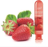 EnjoyXXX - Lubrifiants - Saveur et parfum de fraise - À base d'eau - Comestible - Puur plaisir - 80 ml - Huile de Massage