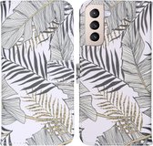 iMoshion Design Softcase Book Case Samsung Galaxy S21 Plus hoesje - Glamour Botanic