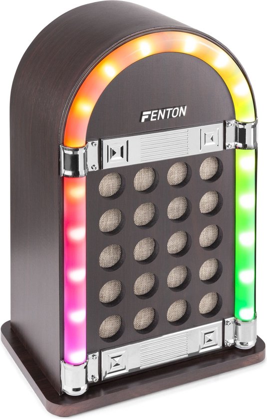 Bluetooth speaker - Fenton JKB40 jukebox accu speaker - Retro Bluetooth speaker