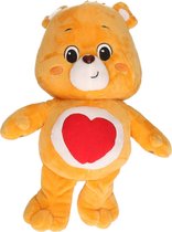 Troetelbeertjes pluche knuffel oranje 28 cm - Cartoon knuffels - Troetelberen