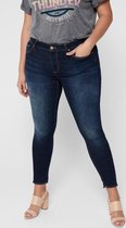 Only Carmakoma Carwilly Broek/jeans Donkerblauw Maat  54/32