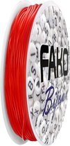 Fako Bijoux® - Elastisch Nylon Draad - Rijgdraad - Sieraden Maken - 0.8mm - 8 Meter - Rood