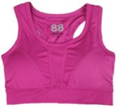 Fitness / Sport BH Dames SACHA - Roze - Maat L - Nieuwjaar - Afvallen - Gezond - Health